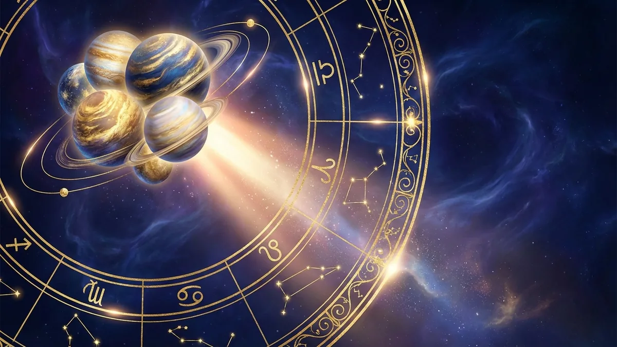 Stellium - astrology illustration
