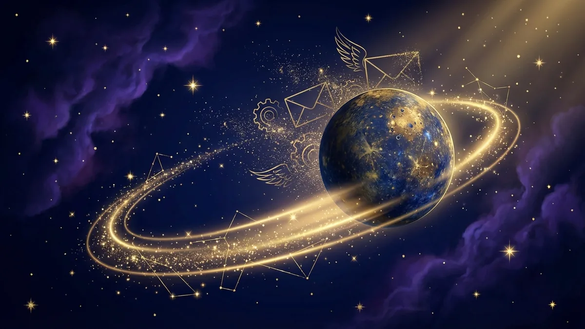 Mercury Retrograde - astrology illustration