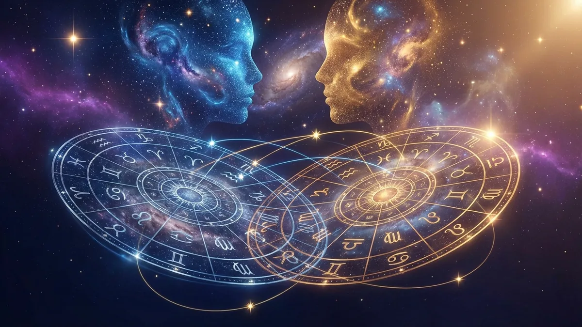 Synastry - astrology illustration